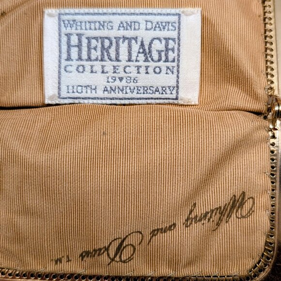 Whiting and Davis Heritage Collection 1986 Anniversary Mesh Handbag - Picture 4 of 8